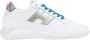 Hogan Leren Vetersneakers Multicolor Hiel White Dames - Thumbnail 1