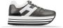 Hogan Leren Vetersneakers Rood - Thumbnail 1