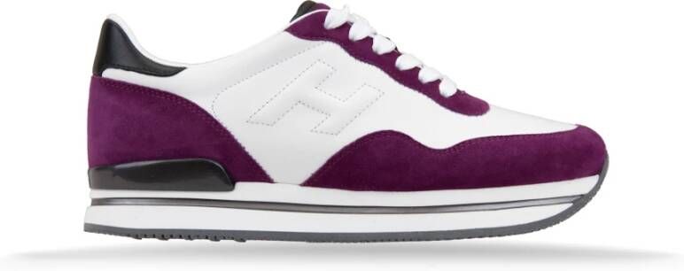 Hogan Leren Vetersneakers voor Dames
