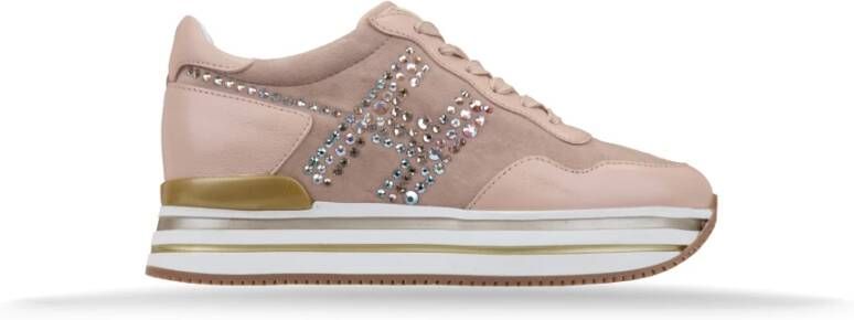 Hogan Leren Vetersneakers voor Dames