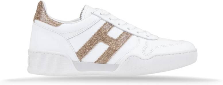 Hogan Leren Vetersneakers voor Dames