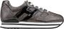 Hogan Leren Vetersneakers voor Dames Gray Dames - Thumbnail 1