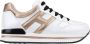 Hogan Leren Vetersneakers voor Dames Multicolor Dames - Thumbnail 1