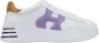 Hogan Leren Vetersneakers voor Dames Multicolor Dames - Thumbnail 1