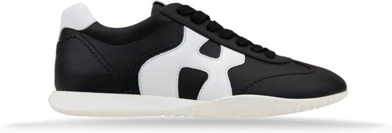Hogan Leren Vetersneakers voor Vrouwen