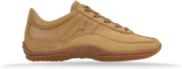 Hogan Leren Vetersneakers voor Vrouwen