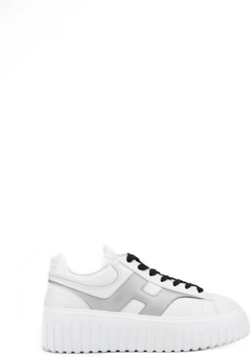 Hogan Leren Vetersneakers Wit White Dames