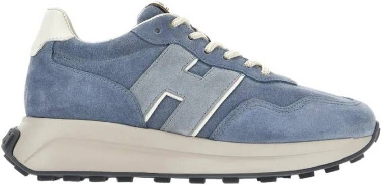 Hogan Retro-geïnspireerde H641 Sneakers Blue Dames