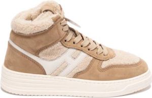 Hogan Lichtbruine Sneakers H630 Bruin Dames