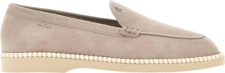 Hogan Loafers Beige Dames