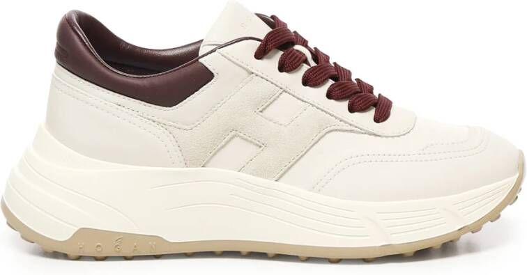 Hogan Memory Foam Sneakers Crème Bordeaux