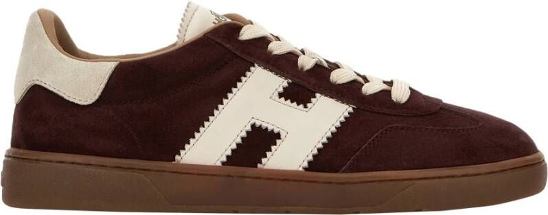 HOGAN Lage Sneakers Dames Cool Allacciato H Maat: 36 Materiaal: Suède Kleur: Bordeaux