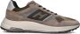 HOGAN Sneakers Heren Mesh Combi Runner Maat: 45 45 5 Materiaal: Suède Kleur: Taupe - Thumbnail 1