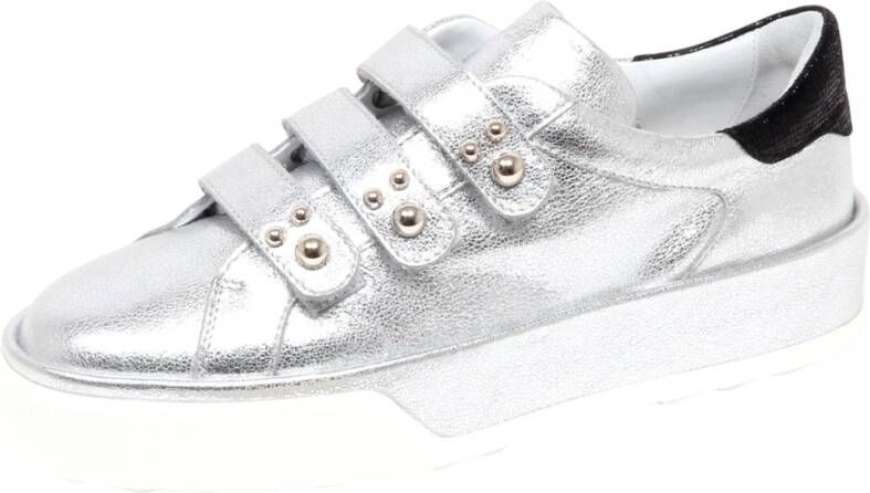 Hogan Metallic Effect Schoen met Drievoudige Bandjes