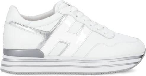 Hogan Metallic Leren Sneakers White Dames