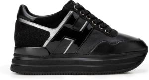 Hogan Metallic Pinafore Sneakers Grijs Dames