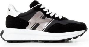Hogan Metallic Pinafore Sneakers Zwart Dames