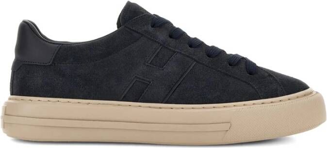 Hogan Middernachtblauwe Vetersneakers