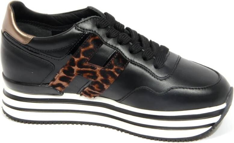 Hogan Midi Platform Veterschoenen met Cavallino Inzetstukken
