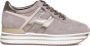 Hogan Bruine en Gouden Sneakers met Suède en Metallic Leer Brown Dames - Thumbnail 1