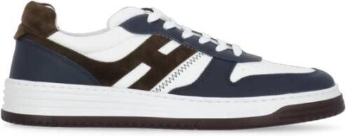 Hogan Multicolor Leren Sneakers met Ademende Details Black Heren