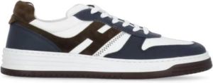 Hogan Multicolor Leren Sneakers met Ademende Details Zwart Heren