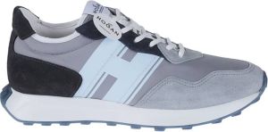 Hogan Multicolor Vetersluiting Sneakers Grijs Heren