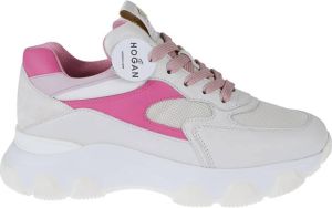 Hogan Multikleur Vetersluiting Sneakers Wit Dames