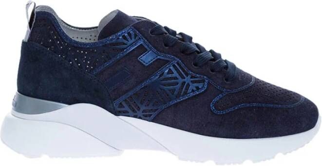 Hogan Navyblauwe Sneakers met Unieke Stijl Blauw Dames