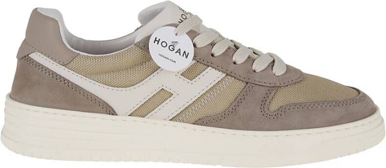 Hogan Neutrale Sneakers met Uniek 'H' Ontwerp