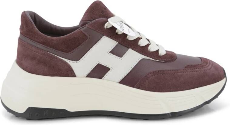 Hogan Paarse platte schoenen voor vrouwen