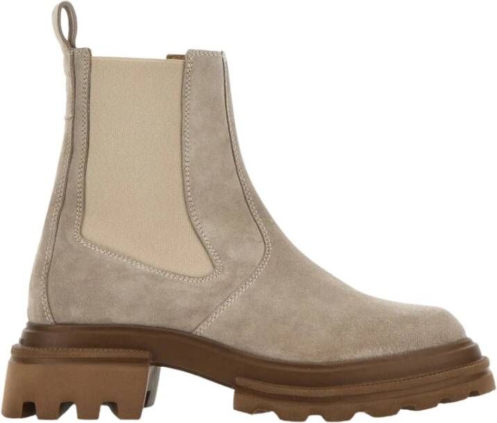 Hogan Platte Beige Schoenen Beige Dames