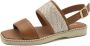 Hogan Platte Leren Sandalen voor Vrouwen Brown Dames - Thumbnail 1