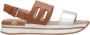 Hogan Bruine leren sandalen Brown Dames - Thumbnail 1