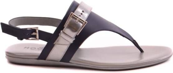 Hogan Platte Sandalen voor Vrouwen Zwart Dames