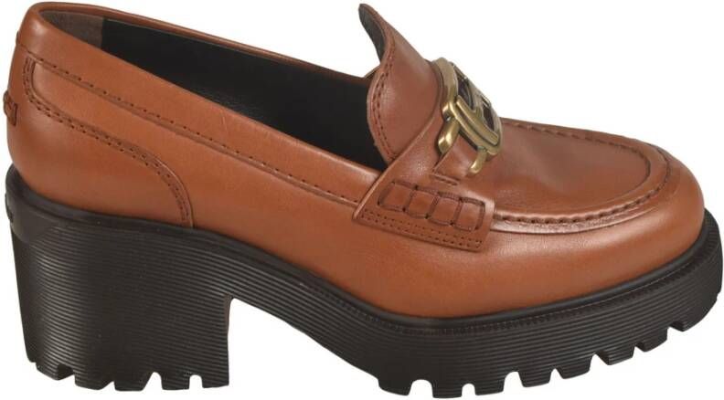 Hogan Platte schoenen voor vrouwen Brown Dames