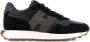 HOGAN Lage Sneakers Heren H601 Allacciato H Patch Maat: 42 5 Materiaal: Suède Kleur: Zwart - Thumbnail 1