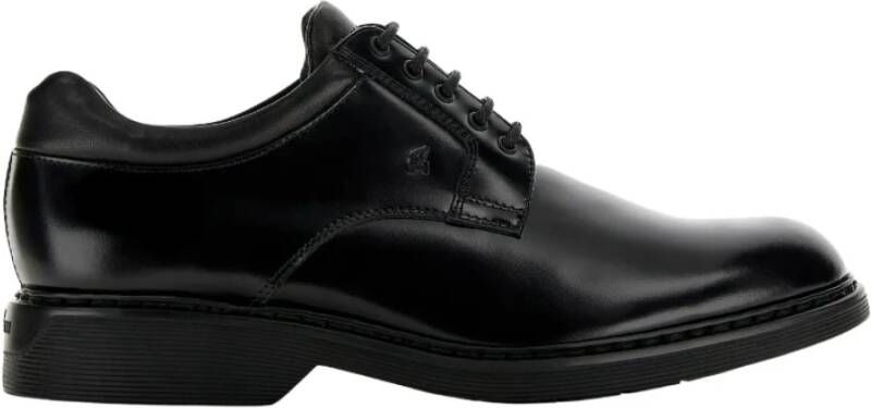 Hogan Premium Zwarte Derby Schoenen voor Heren Black Heren