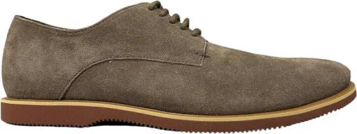 Hogan Professionele Blauwe Suede Arena Flats Brown Heren