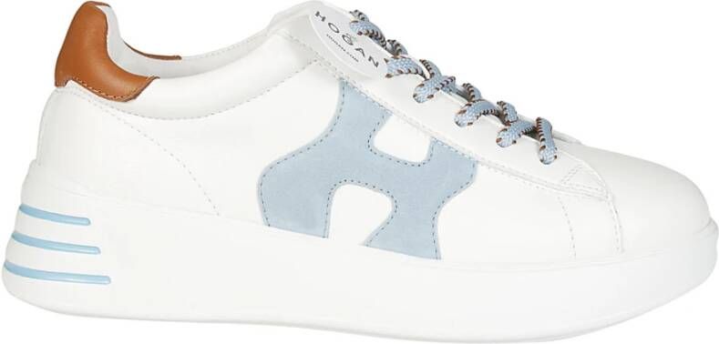 Hogan Rebel Blauw Leren Sneakers White Dames