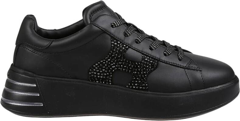 Hogan Rebel H564 Sneakers Stijlvol en Edgy Zwart Dames