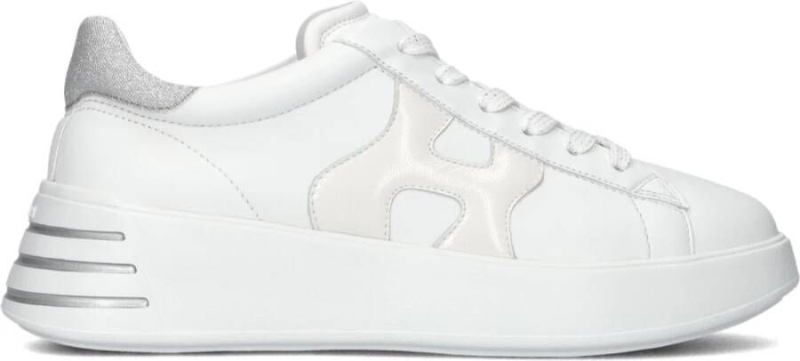 HOGAN Lage Sneakers Dames Rebel H564 Allacciato Maat: 36 Materiaal: Leer Kleur: Wit