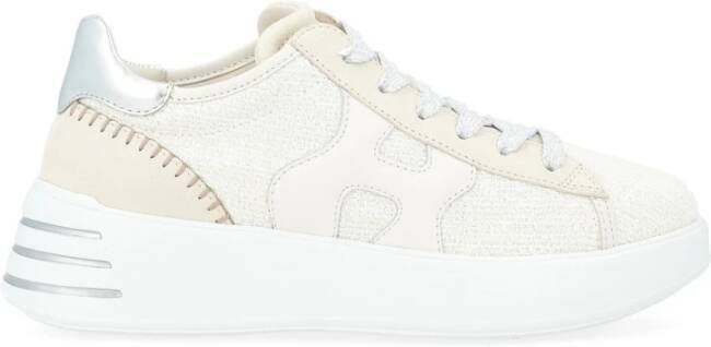 Hogan Rebel Wit en Beige Sneakers Beige Dames