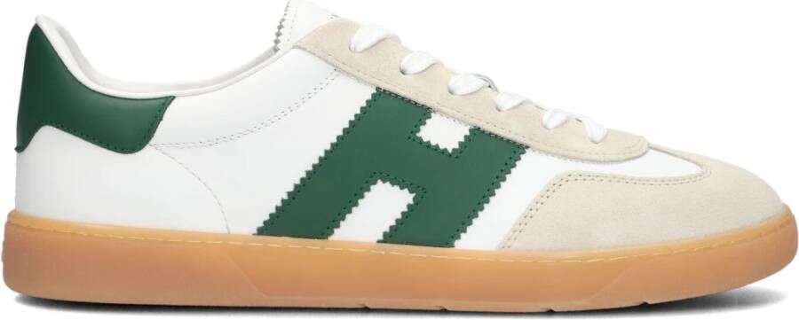 HOGAN Lage Sneakers Heren Hxm6470fb60 Led Maat: 42 5 Materiaal: Leer Kleur: Wit