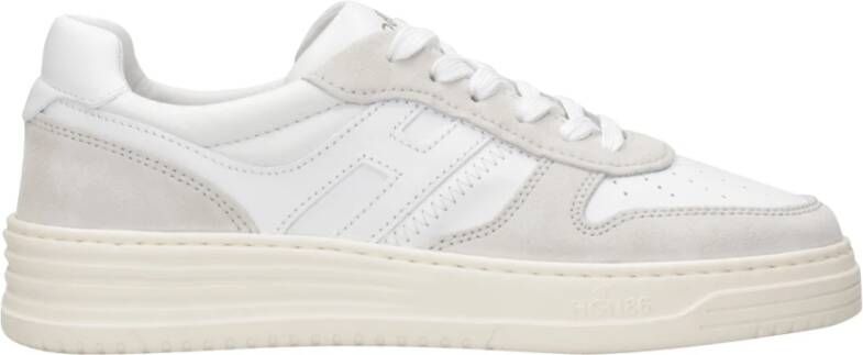 Hogan Luxe stoffen sneakers voor modieuze mannen White Heren