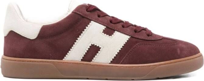Hogan Rode Leren Sneakers met H-Detail