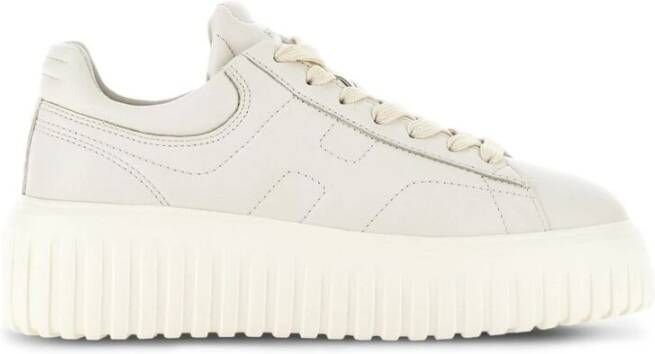 Hogan Roomwit Logo-Embellished Low-Top Sneakers White