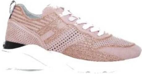 Hogan Roze Uitgesneden Tennissneakers Roze Dames