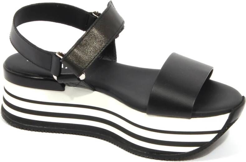 Hogan Sandalen met bandjes en sleehak