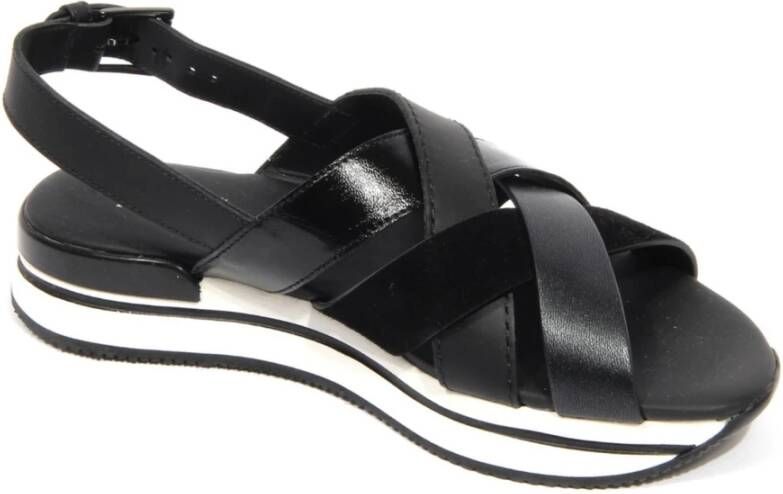 Hogan Sandalen met gekruiste bandjes